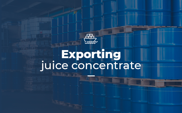 Exporting juice concentrate